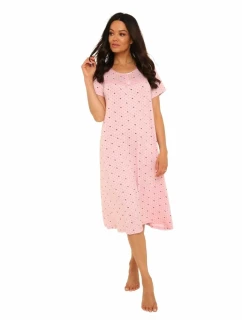 Dlouhá dámská noční košile s krátkými rukávy 441 JULIETTE