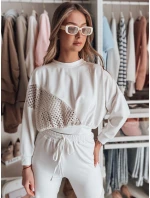 Dámská mikina oversize butterscotch ELEGRA ecru FashionStreet RY2795