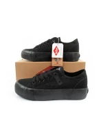 Lee Cooper dámské sportovní boty tenisky textilní platforma černé dámské