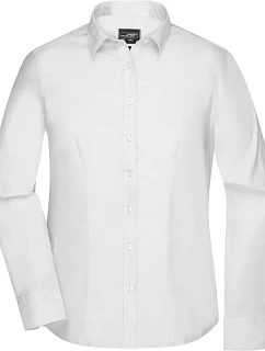 Daiber JN 681 Mikro keprová halenka s dlouhým rukávem 02.0681 white