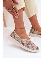 Semišové perforované dámské polobotky Multikolor Eliva