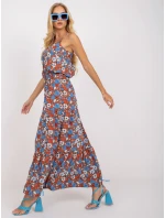 Šaty D73771M30313A hnědé Šaty D73771M30313A hnědé