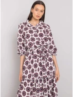 Šaty LK SK 508525.17 bílé a červené