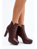 Boty na podpatku  model 189051 Step in style