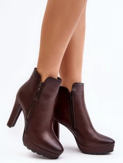 Boty na podpatku  model 189051 Step in style