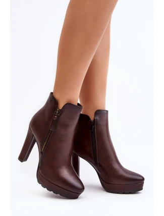 Boty na podpatku  model 189051 Step in style