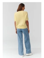 Svetr s krátkým rukávem  model 224077 Makadamia