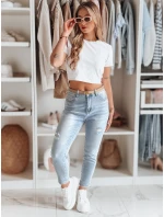 Dámské džínové kalhoty mom fit MOMWAY blue FashionStreet UY2489 Dámské džínové kalhoty mom fit MOMWAY blue FashionStreet UY2489