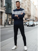 Pánský tmavě modrý svetr FashionStreet WX2244z