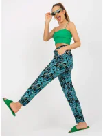 Kalhoty D73771M61869M černozelené Kalhoty D73771M61869M černozelené