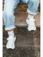 Dětské tenisky na suchý zip bílá a černá Ephona Dětské tenisky na suchý zip bílá a černá Ephona