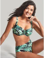 Dámská plavková podprsenka SW1642 Bali Full Cup Bikini zelené s listy - Panache Dámská plavková podprsenka SW1642 Bali Full Cup Bikini zelené s listy - Panache