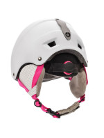 Lyžařská helma Meteor Kiona bílá/růžová 24850-24852