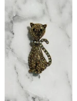 Brož Koč A-2-21-10 zlatá barva