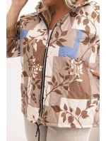 Dámská bunda Plus Size s kapucí a prodlouženým zadním dílem fango Dámská bunda Plus Size s kapucí a prodlouženým zadním dílem fango