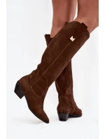 Kozačky na podpatku  model 220208 Step in style