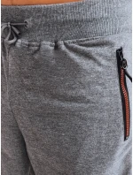 Pánské tmavě šedé teplákové šortky FashionStreet SX2276