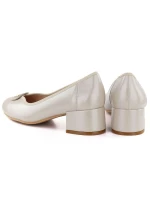 Dámské semišové zateplené ažurové boty khaki Potocki 12522