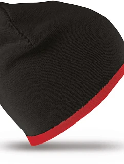 Result Headwear RC 046X Oboustranná pletená čepice 28.046X black/red