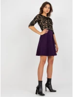 Šaty LK SK 506582.04P tmavě fialové