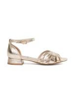 Originální  sandály zlaté dámské Obcas