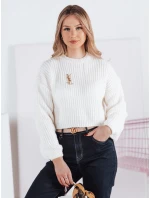 Dámský oversize svetr BILLIS ecru FashionStreet MY2284