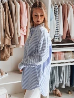 Dámská dlouhá oversize košile BLUSENA FashionStreet DY0456 v jedné velikosti Dámská dlouhá oversize košile BLUSENA FashionStreet DY0456 v jedné velikosti
