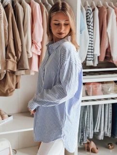 Dámská dlouhá oversize košile BLUSENA FashionStreet DY0456 v jedné velikosti