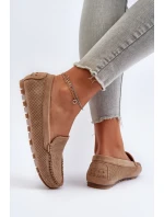 Dámské semišové mokasíny tmavě béžové Ranica Dámské semišové mokasíny tmavě béžové Ranica