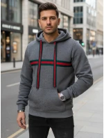 Pánská tmavě šedá mikina FashionStreet BX5937