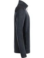 Daiber JN 862 Pánská pracovní bunda pletený fleece - Strong 02.0862 carbon melange/black