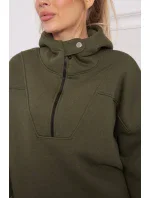 Khaki mikina s kapucí Khaki mikina s kapucí
