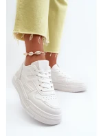 Dámské tenisky na platformě z ekokože bílé Lynnette