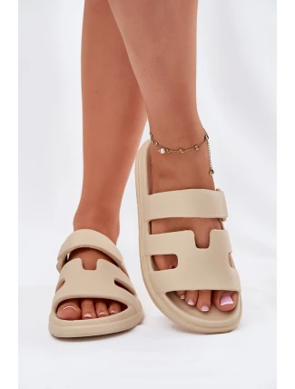 Pěnové Dámské Sandály Béžové Dimelle Pěnové Dámské Sandály Béžové Dimelle