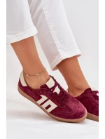 Dámské semišové sneakersy Vinceza 79557 bordové