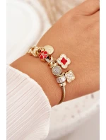 Dámský Náramek Charms Růžový Stříbrný Mouse