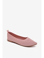 Síťované Textilní Baleríny Dámské Růžové Sarina