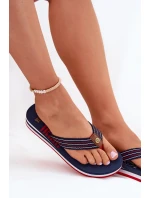 Dámské žabky na klínku Big Star – tmavě modré