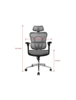 Vybavení Ergonomická kancelářská židle + opěrky hlavy / opěrky hlavy Grey Lite Retail