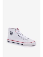 Pánské Textilní Tenisky Big Star NN174305 HI-POLY SYSTEM Bílé Pánské Textilní Tenisky Big Star NN174305 HI-POLY SYSTEM Bílé