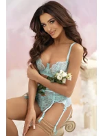 Dámské tanga String V-11028 Tyrkysová - Axami