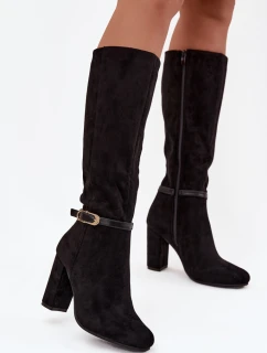 Kozačky na podpatku  model 219258 Step in style