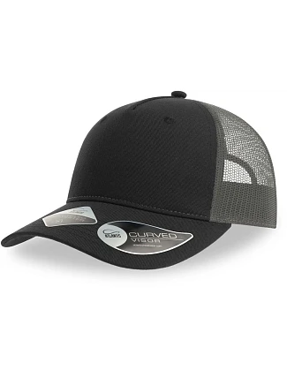 Atlantis Headwear Zion 5 panelová Trucker kšiltovka 33.0120 black/dark grey
