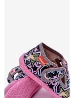 Bačkory Milami Dětské Na Suchý Zip Šedo-Růžové Jasimrra