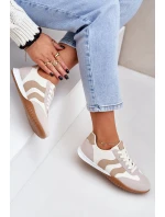 Klasické Dámské Tenisky Z Eko Kůže Béžové Maretina