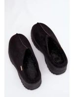 Dámské nízké sněhule na platformě černé Yrenna Dámské nízké sněhule na platformě černé Yrenna