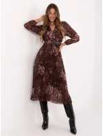 Šaty IT SK 11389 2.12P hnědé Šaty IT SK 11389 2.12P hnědé