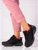 Krásné černé trekingové boty dámské bez podpatku Krásné černé trekingové boty dámské bez podpatku