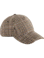 Beechfield B 625 5 panelová kšiltovka "Wool Blend Check" 53.0625 tan houndstooth