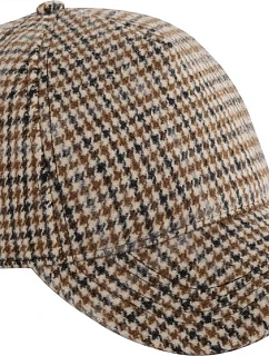 Beechfield B 625 5 panelová kšiltovka "Wool Blend Check" 53.0625 tan houndstooth